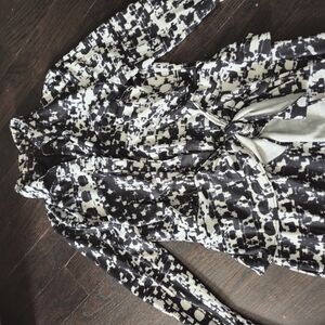 Asymmetrical Black and White Dress